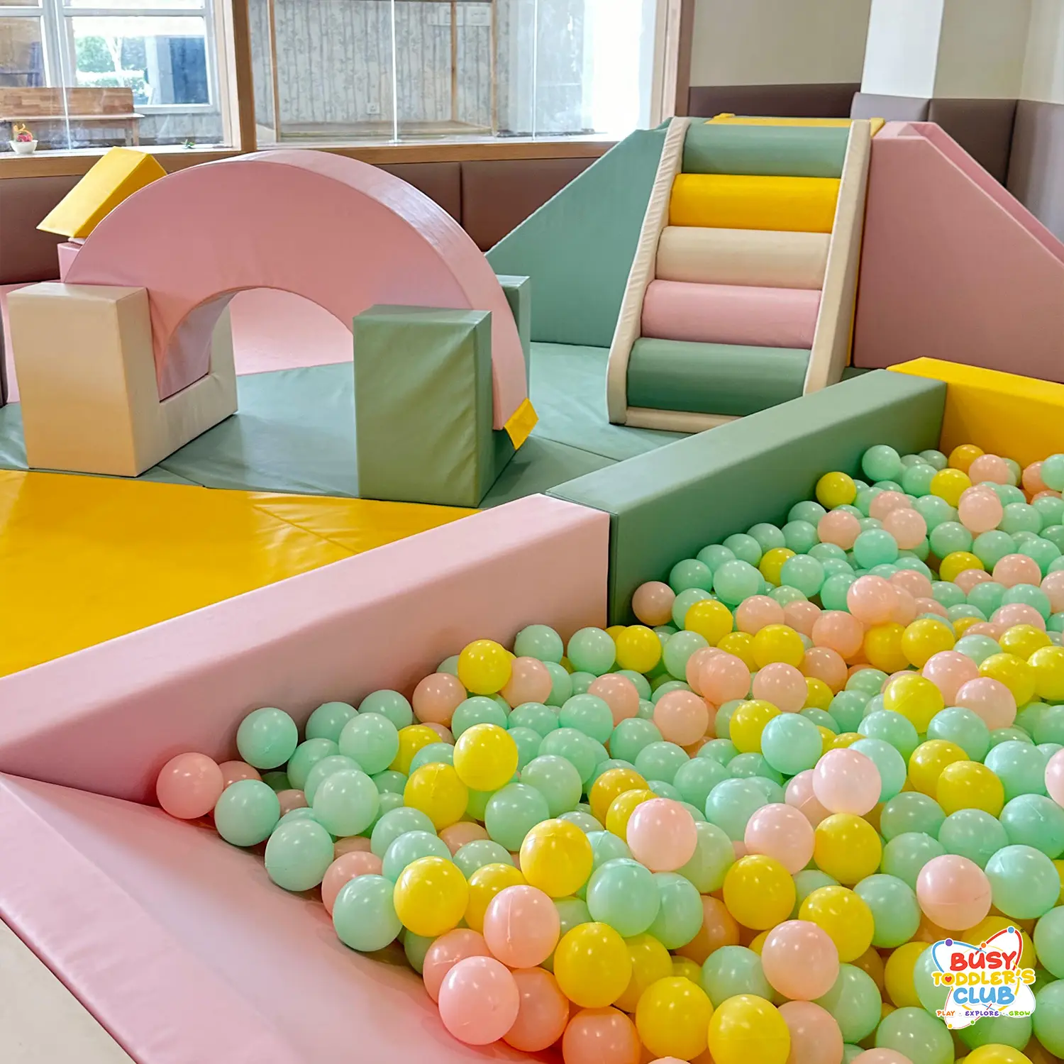Pastel toddler gym